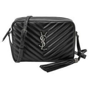 Saint Laurent YSL Monogram Lou Camera Bag Tassel Black Shoulder